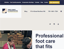 Tablet Screenshot of feetfirstsault.com